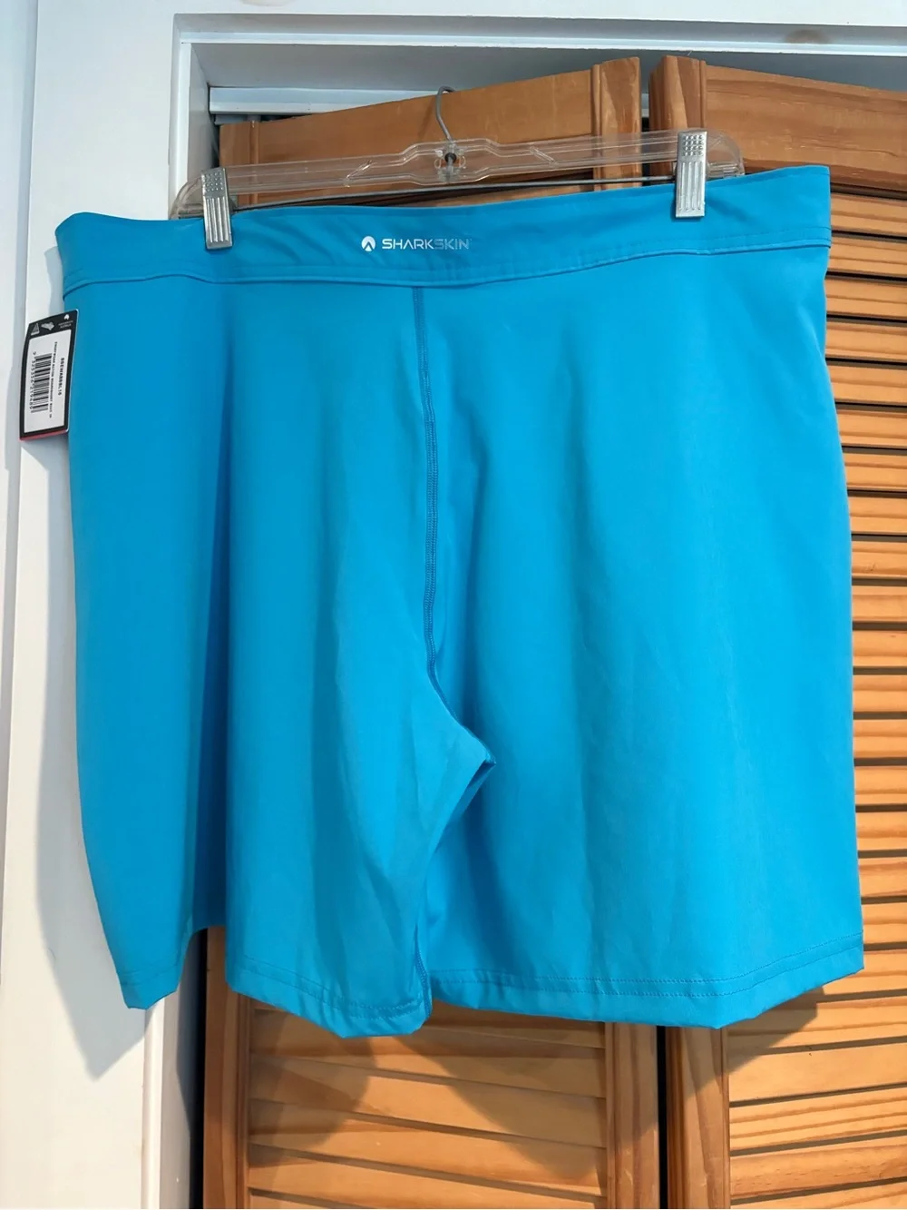 Sharkskin Everywear Action Men's Boardshorts Aqua Blue Swim Trunks NWT Size 10